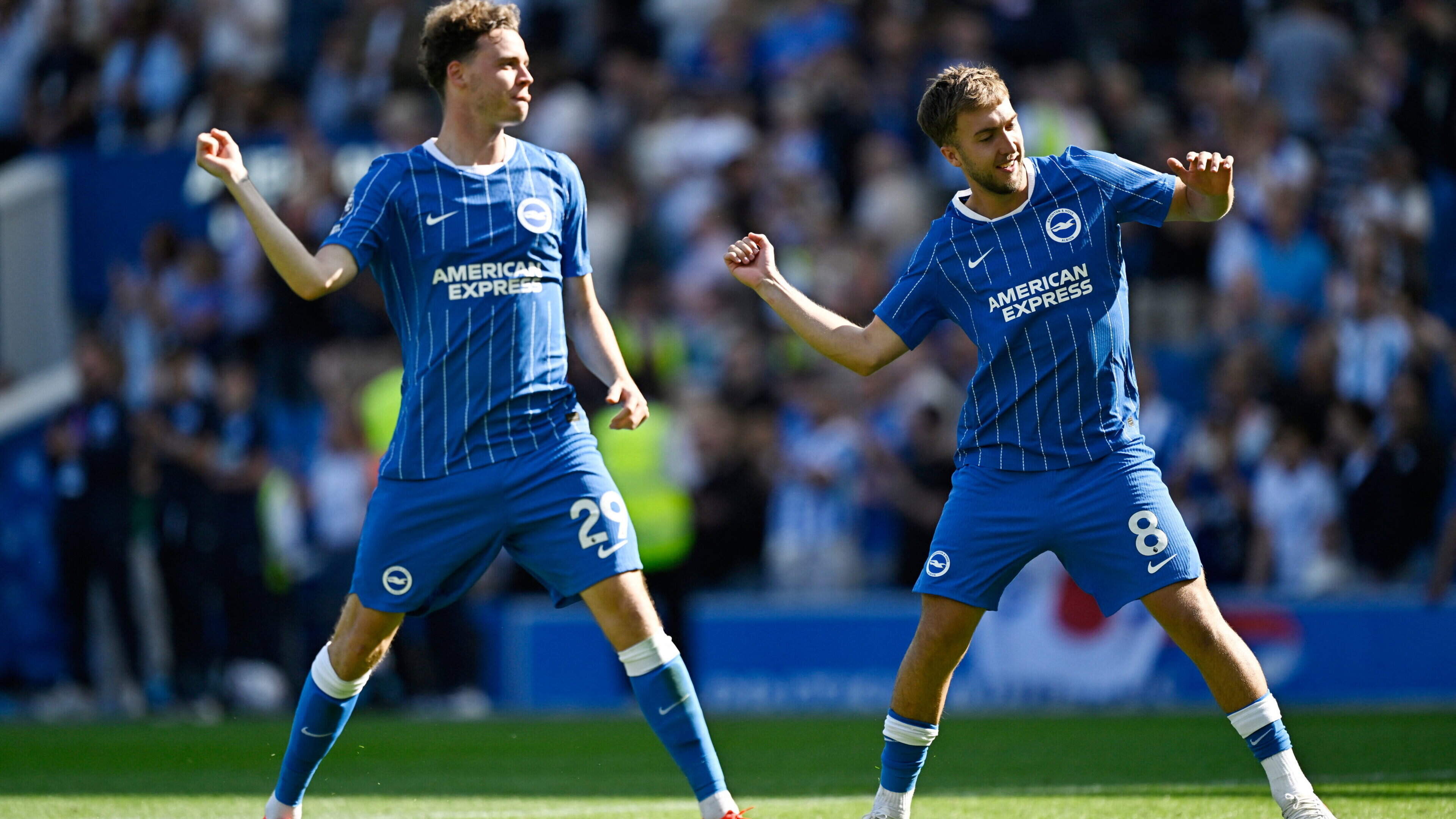 Early Jack Hinshelwood double sets Brighton on way to resounding victory over struggling Aston Villa